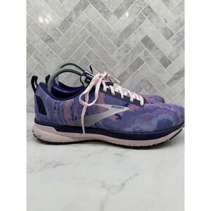 Brooks Revel 4 Running Shoes Womens Size 9.5 B 9.5B Purple Tie Dye Sneakers